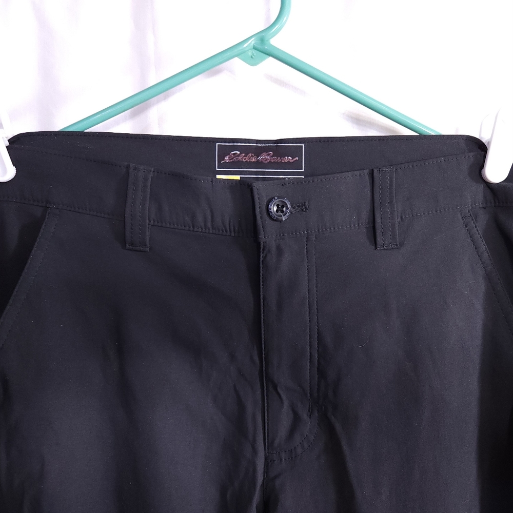 Eddie Bauer Mens 36x32 (35x32) Black Tech Pants